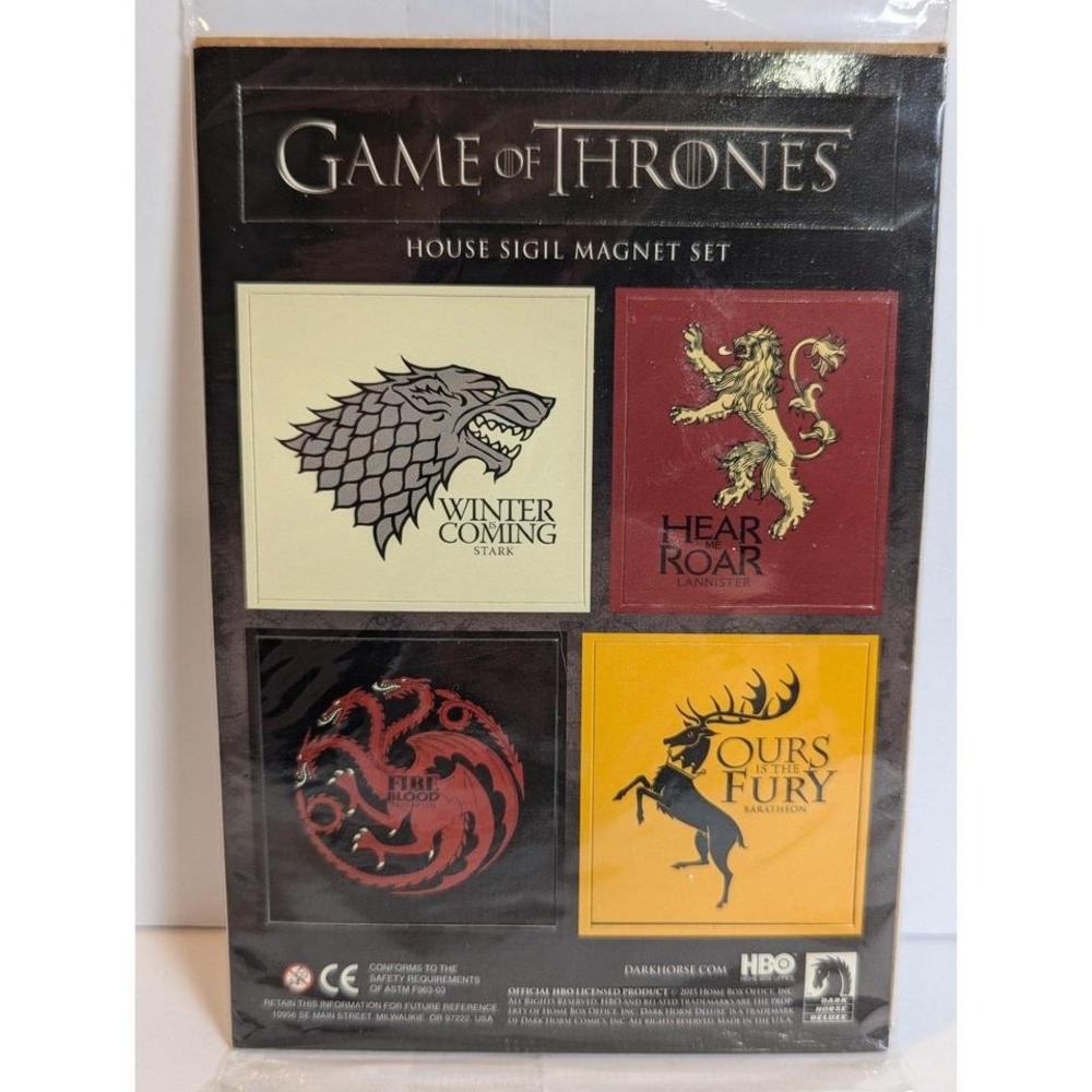 Game of Thrones House of Sigil New Magnet Set‎